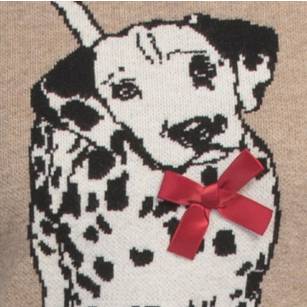 Dalmatian Graphic Tan Sweater - Picture 2 of 5